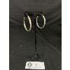 Image 1 : Beautiful Large 925 Silver Hoop Earrings