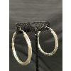 Image 2 : Beautiful Large 925 Silver Hoop Earrings