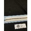 Image 2 : 925 Sterling Silver With Gold Overlay w/ Blue Stones Tennis Bracelet