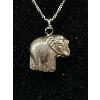 Image 2 : 925 Sterling Silver Elephant Pendant w /925 Chain