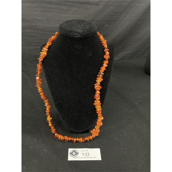 Genuine Baltic HONEY Amber Necklace 27 inches