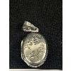 Image 2 : Vintage Sterling Silver Hand Engraved Picture Locket Pendant