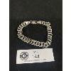 Image 1 : Very Heavy Large Sterling Silver Link Bracelet, Marked.  8 inches