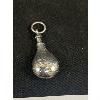 Image 2 : Vintage Sterling Silver Hand Engraved Bottle Pendant , Top Screws Open.