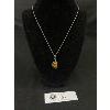 Image 1 : 925 Sterling Silver Necklace w/Genuine Amber Pendant 