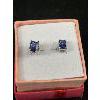Image 2 : Sterling Silver Iolite Stud Earrings