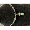 Image 2 : Vintage Silver w/ Misc. Stones Wire Choker Necklace