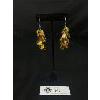 Image 1 : Vintage Pair of Dangling Amber Earrings, Chandelier Style