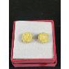 Image 2 : Vintage Hand Carved Rose Ivory Earring Studs