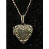 Image 2 : Vintage 925 Sterling Silver Necklace w/ Heart Locket , Marked RJM 
