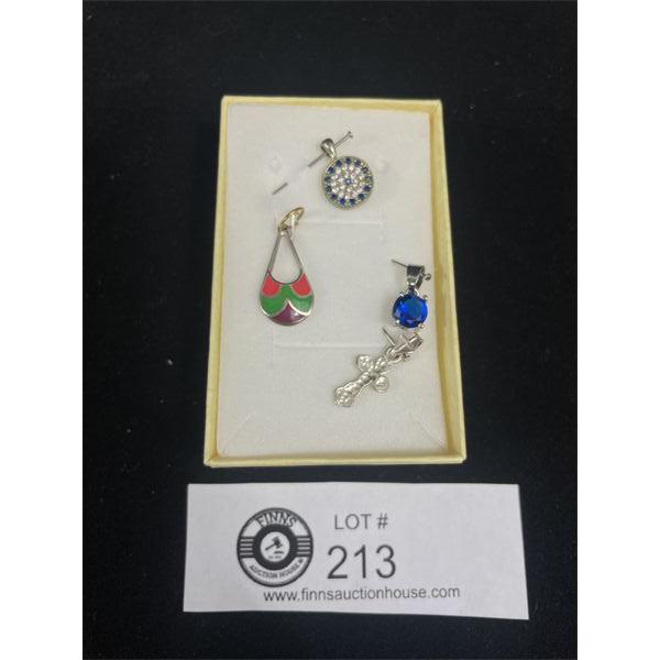4 Lovely Sterling Silver P
endants
