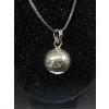 Image 2 : 925 Silver Ringing Ball Pendant on Cord Mexico