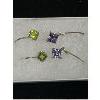 Image 2 : 2 Pairs of Sterling Silver Gemstone Earrings