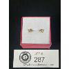 Image 2 : Tiny L.Quintal Designer 18k Gold Filled Stud Earrings