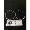 Image 1 : Large 925 Sterling Hoop Earrings