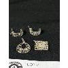 Image 2 : Vintage Filigree Silver Pair of Earrings and 2 Pendants