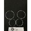 Image 2 : 2 Pairs of 925 Sterling Silver Hoop Earrings