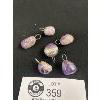 Image 2 : 6 Natural Amethyst Pendants