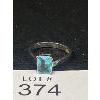 Image 2 : Nice Silver and Blue Stone Ring