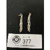 Image 1 : Italian Sterling Earrings. Herringbone Design