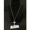 Image 1 : Crystal Set Cross/Necklace With The Lord's Prayer Inside

