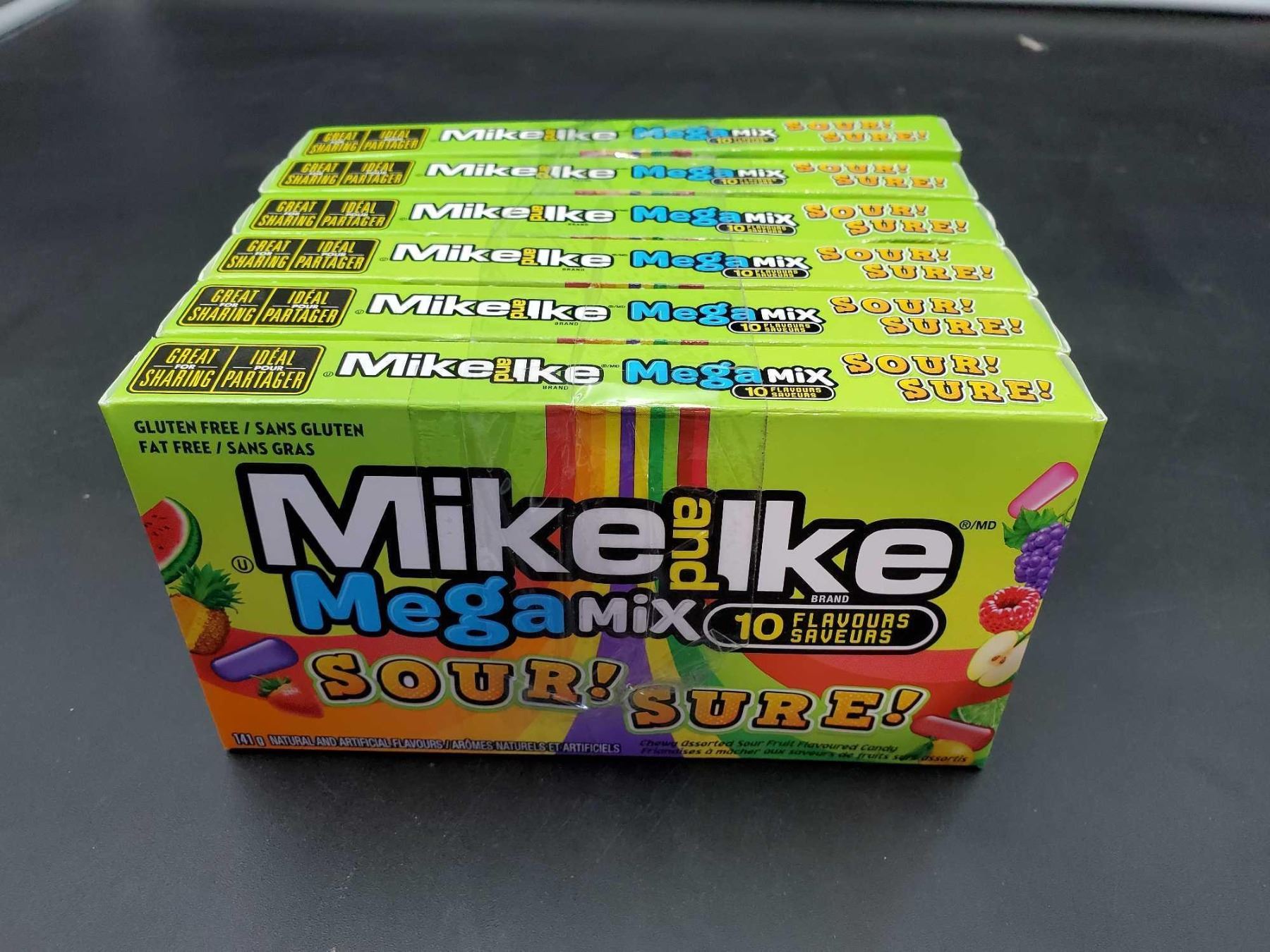 Mike and Ike Mega Mix Sour Sure Candy (6 x 141g)