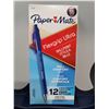 Image 1 : Paper Mate Flexgrip Ballpoint Comfort Grip-Blue (12 ct)