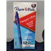 Image 1 : Paper Mate Flexgrip Ballpoint Comfort Grip-Blue (12 ct)