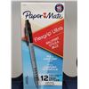 Image 1 : Paper Mate Flexgrip Ballpoint Comfort Grip-Black (12 ct)