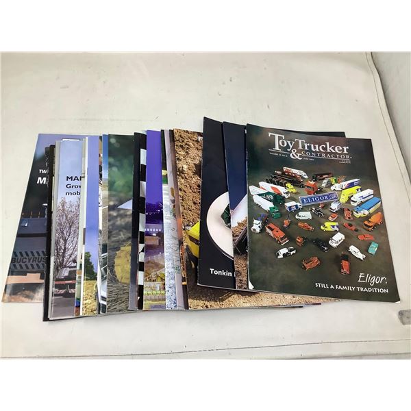 Lot of Assorted Toy & Trucker Contractor Magazines