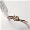 Image 3 : 10K Rose Gold Diamond (0.25Ct Ring (~Size 6.5)(~weight 1.13g), Made in Canada, Appraised Retail $129