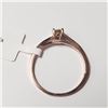 Image 5 : 10K Rose Gold Diamond (0.25Ct Ring (~Size 6.5)(~weight 1.13g), Made in Canada, Appraised Retail $129