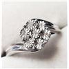 Image 2 : Silver 7 Diamond Ring (~Size 7) , Suggested Retail Value $200