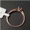 Image 5 : 10K Rose Gold Diamond (0.4Ct,Si1,Brown) Ring (~Size 6.5) (~weight 1.22g), Made in Canada, Appraised 