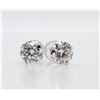 Image 1 : 10K White Gold White Moissanite (1.65ct) Earrings(~weight 0.76g), Made in Canada, Appraised Retail $