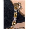 Image 3 : Ladies Tennis Bracelet with 10 Carat of Natural Oval Cut Citrine Gemstones with Certificate Value $1