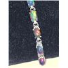 Image 2 : Ladies Black Opal Cabochon multi gemstone tennis bracelet 10.2carat with certificate value $1900.00