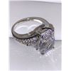 Image 3 : Ladies .925 Silver 2.27 Carat Oval Cut Solitaire Dress Ring