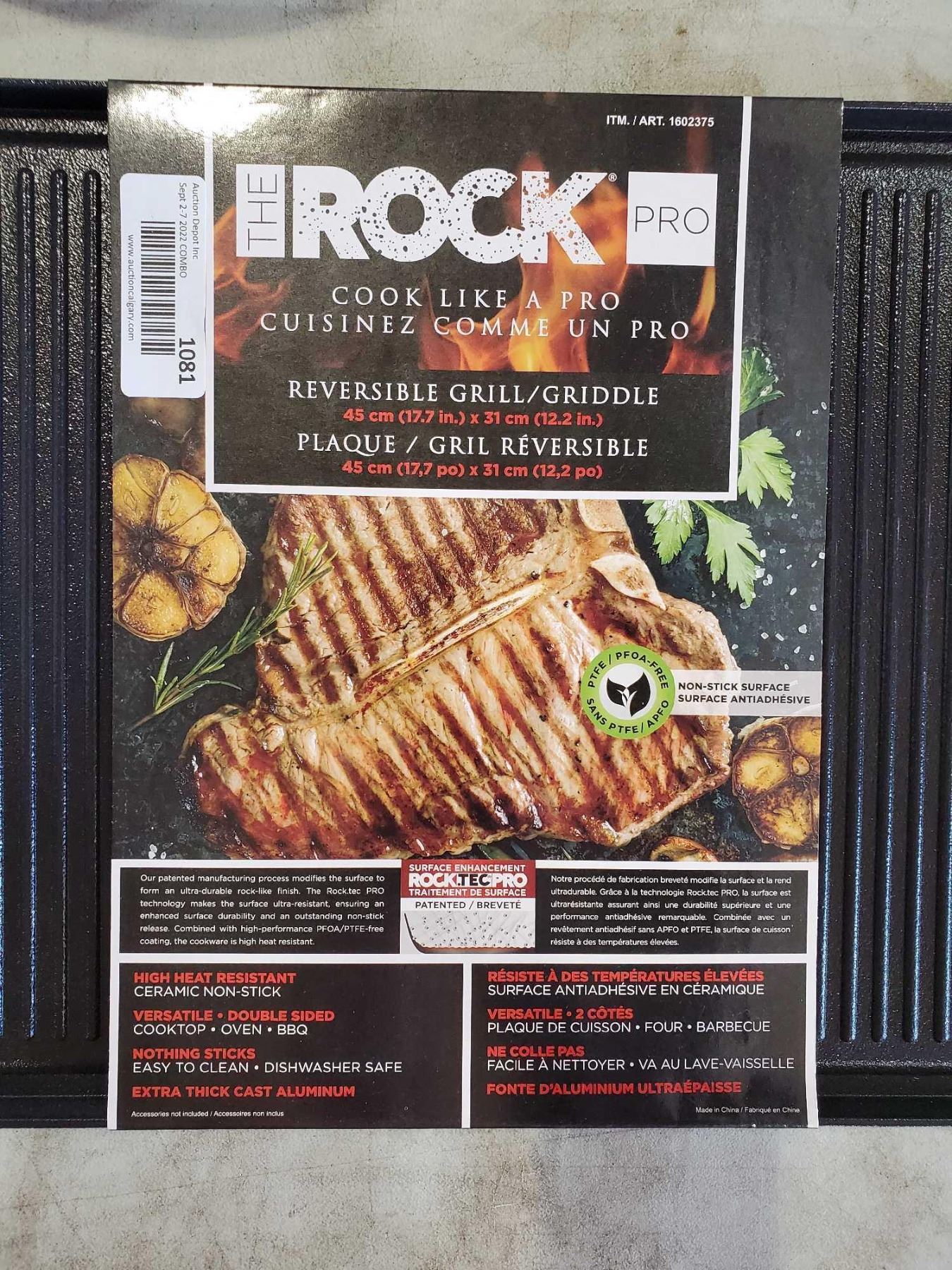 The Rock Plus Reversible Grill Griddle Costco The Rock X