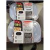 Image 1 : NEW Rubbermaid Take Alongs Divided Meal Prep Containers with Lids - 2X10 Pack