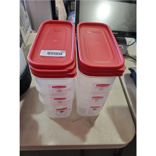 NEW Rubbermaid Stackable Food Storage Containers - Lot of 6- 2.5L ...