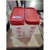 Image 1 : NEW Rubbermaid Stackable Food Storage Containers - Lot of 6- 2.5L Containers wth lids