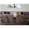 Image 3 : Tall Vanity with 8 Drawers, 1 Cupboard & One Face Plate Shelf, Vanity Has 2 built in Outlets and 2 U
