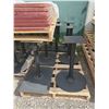 Image 5 : Lot of 12-14 Assorted Size, Matching Single Post Restaurant Tables - Various Sizes - SOLD AS IS