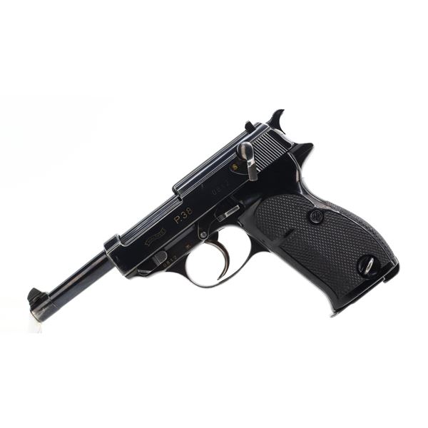 WWII GERMAN WALTHER, MODEL: P38 FIRST YEAR 0 SERIES, CALIBER: 9MM LUGER