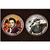 Image 1 : 2-COLORIZED ELVIS PRESLEY KENNEDY HALF DOLLARS