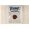 Image 1 : 1971 LINCOLN CENT PCGS MS66RD GOLD SHIELD LABEL