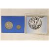Image 2 : 2 SILVER CLASSICS 1941-D WALKING LIBERTY HALF AND