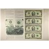 Image 1 : UNCUT SHEET OF 4-1995 US $2 FRN'S. CRISP UNC IN