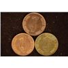 Image 2 : 3 VINTAGE METAL FLIPPER TOKENS. ADULT THEMED FRONT